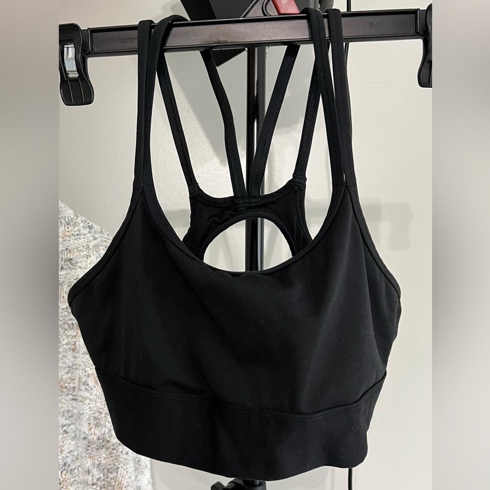 All in Motion Women's Black Strappy Sports Bra - Small